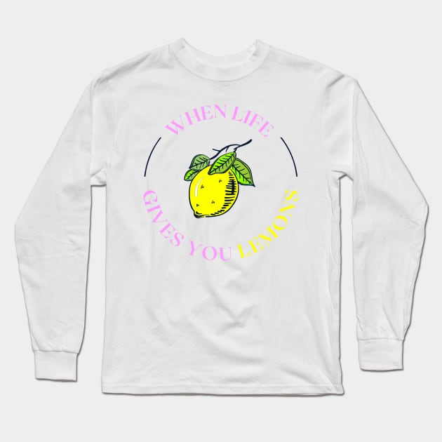 Lemon Long Sleeve T-Shirt by ZionFashion